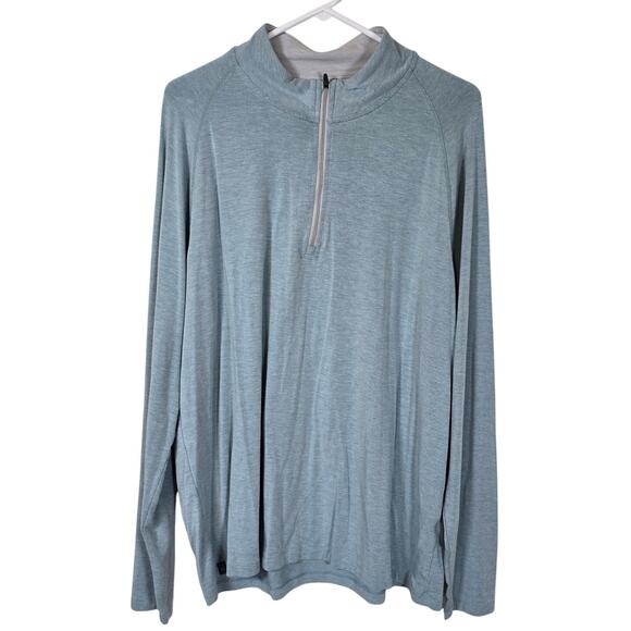 Free Fly Performance Pullover Men's XL Bamboo Blend Quarter Zip Casual Comfort - Picture 1 of 7